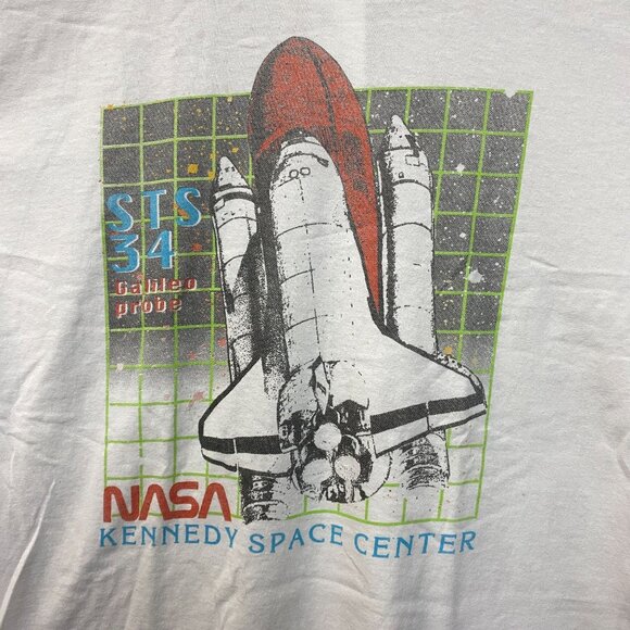 NASA STS 34 Galileo Probe Kennedy Space Center Promo Tee L - Picture 2 of 4